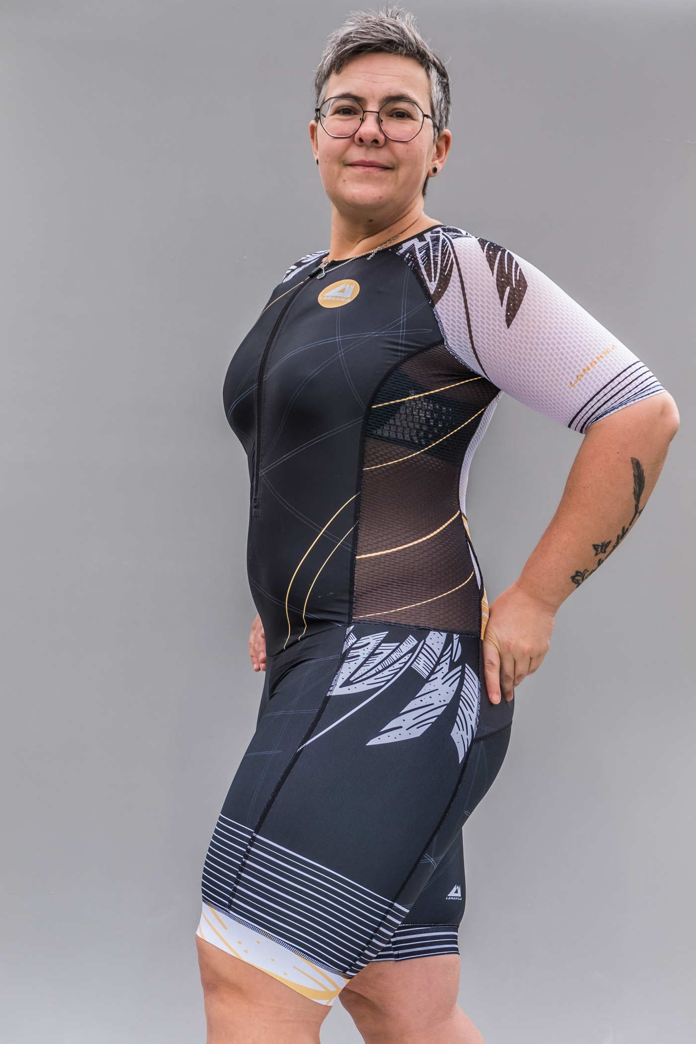 LANAKILA Frauen Triathlon Anzug – Fly Gold side