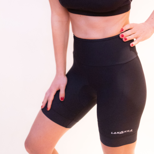Lanakila schwarze Kurze Triathlon Hose mit Tasche - nachhaltig