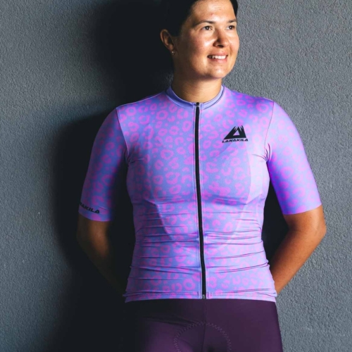 Woman Cycling Jersey Radtrikot - Vision Leopard
