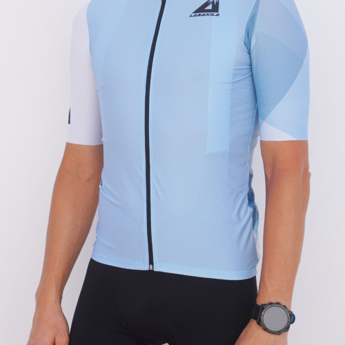 Lanakila Cycling Jersey Men - Hexagon Light Blue