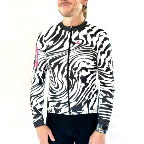 Thermal Longsleeve Bike Jersey Men - Zebra Flow