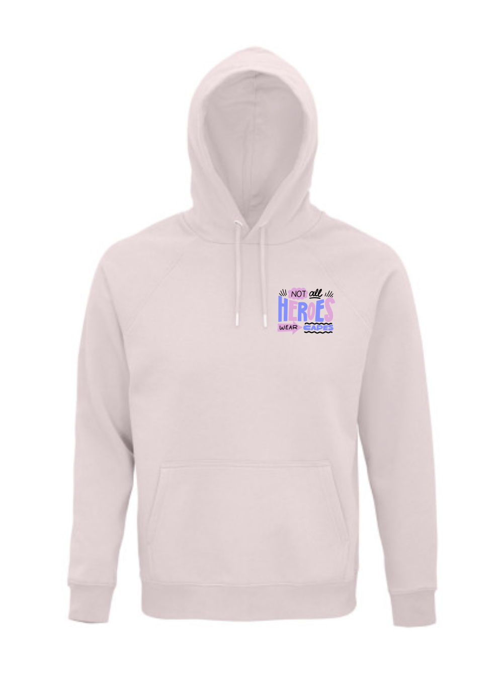 Organic Cotton Hoodie Pale Pink Organic Cotton Hoodie Pale Pink