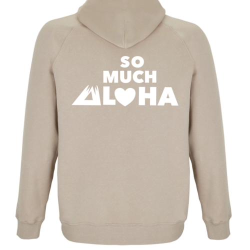 Hoodie Beige with white Lanakila Logo