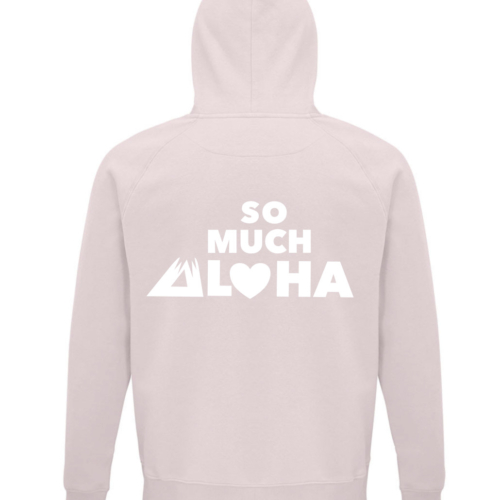 Hoodie pale pink with So Much Aloha Signature Print