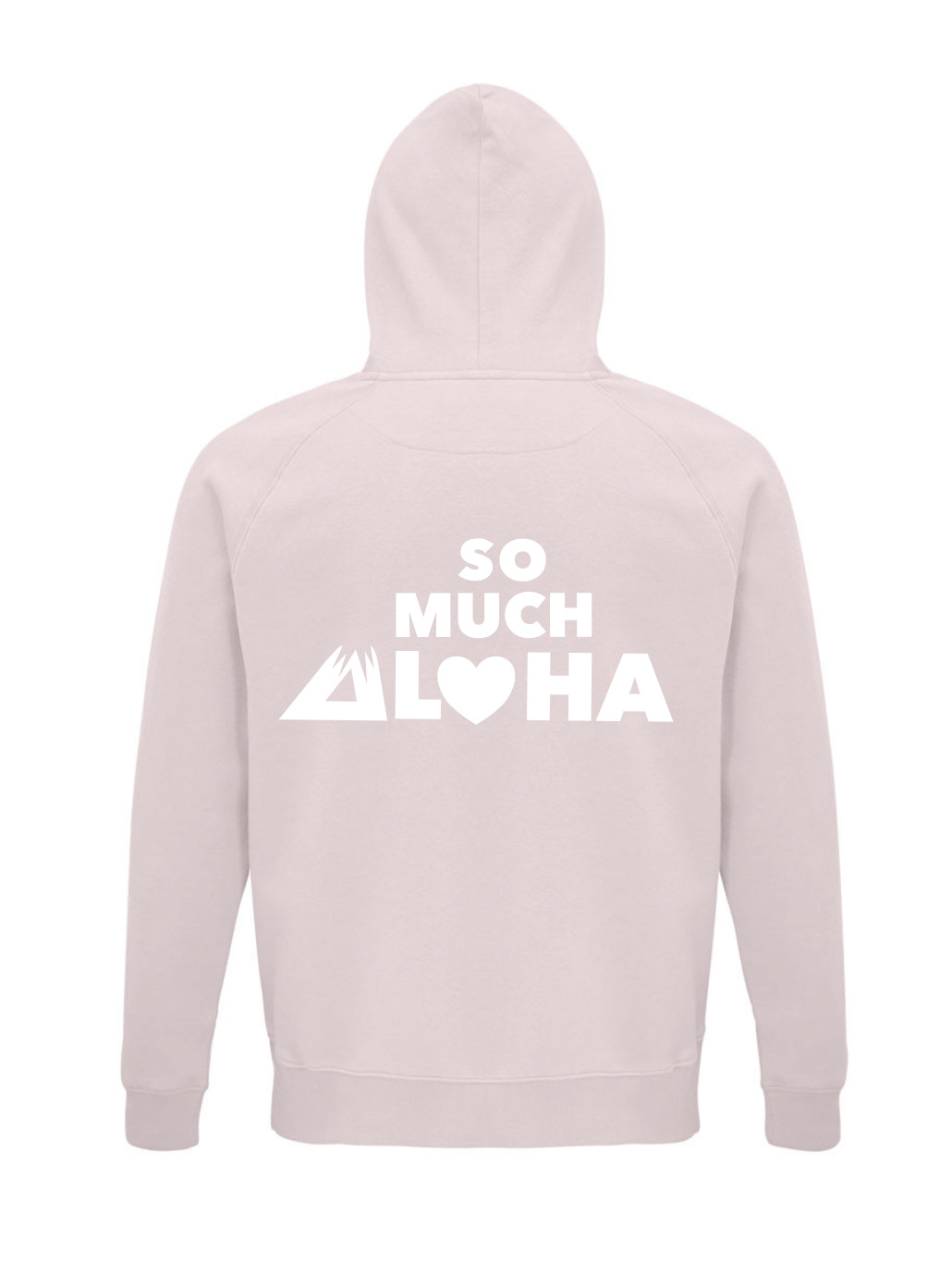 Hoodie pale pink with So uch Aloha Signature Print Hoodie pale pink with So uch Aloha Signature Print