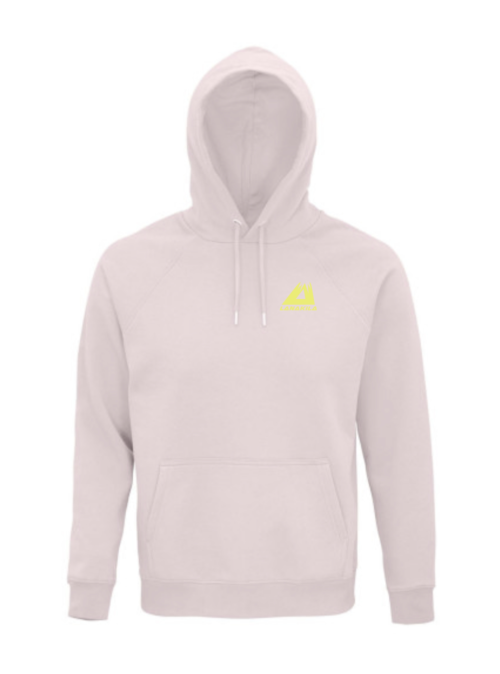 Pink Hoodie with logo Print yellow Pink Hoodie with logo Print yellow