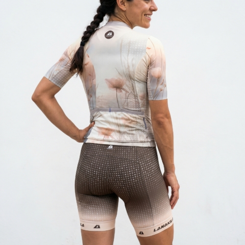 Woman Cycling jersey and short Aurora Blossom