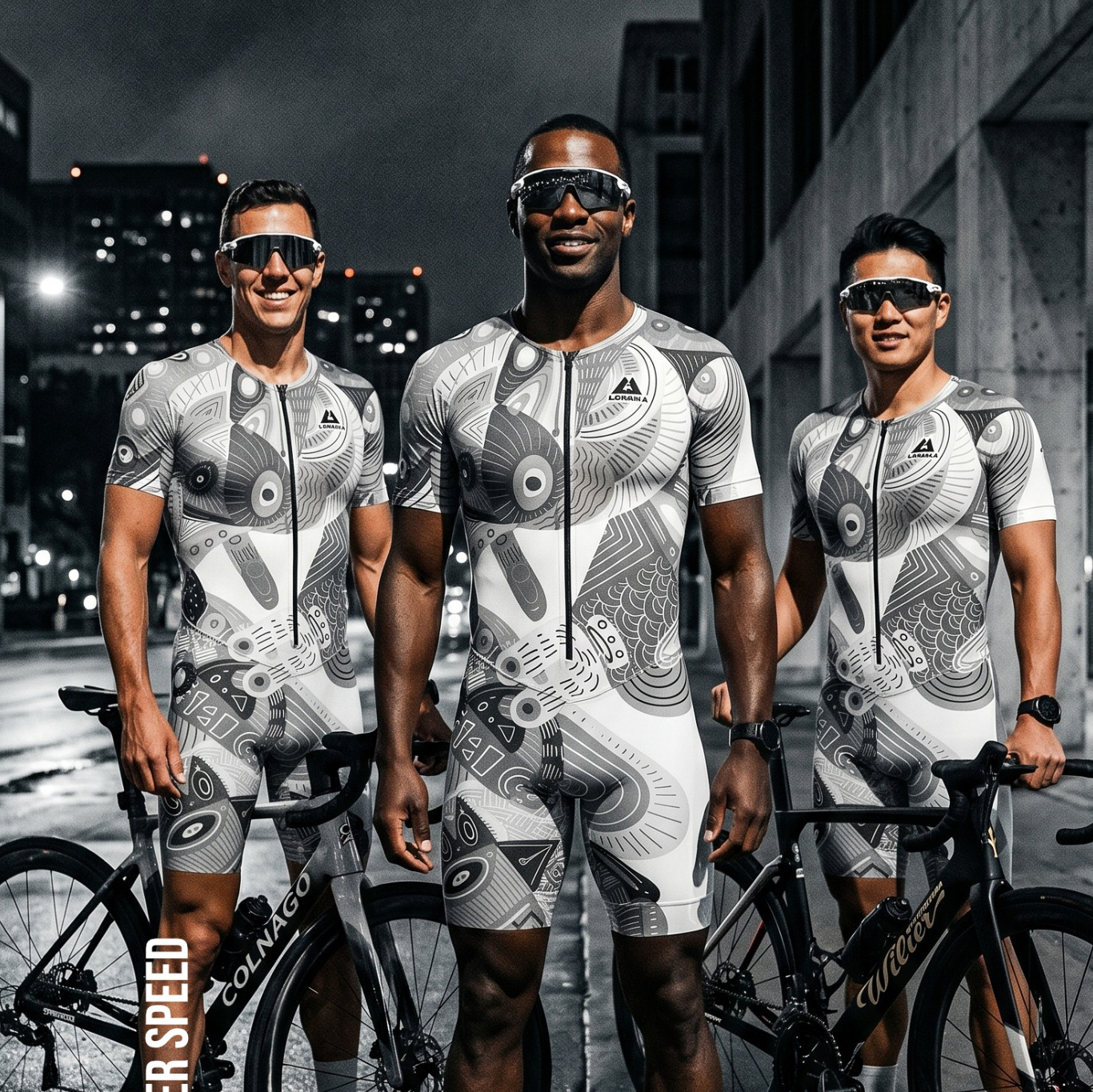 Triathlon Suit Men – White Tiger