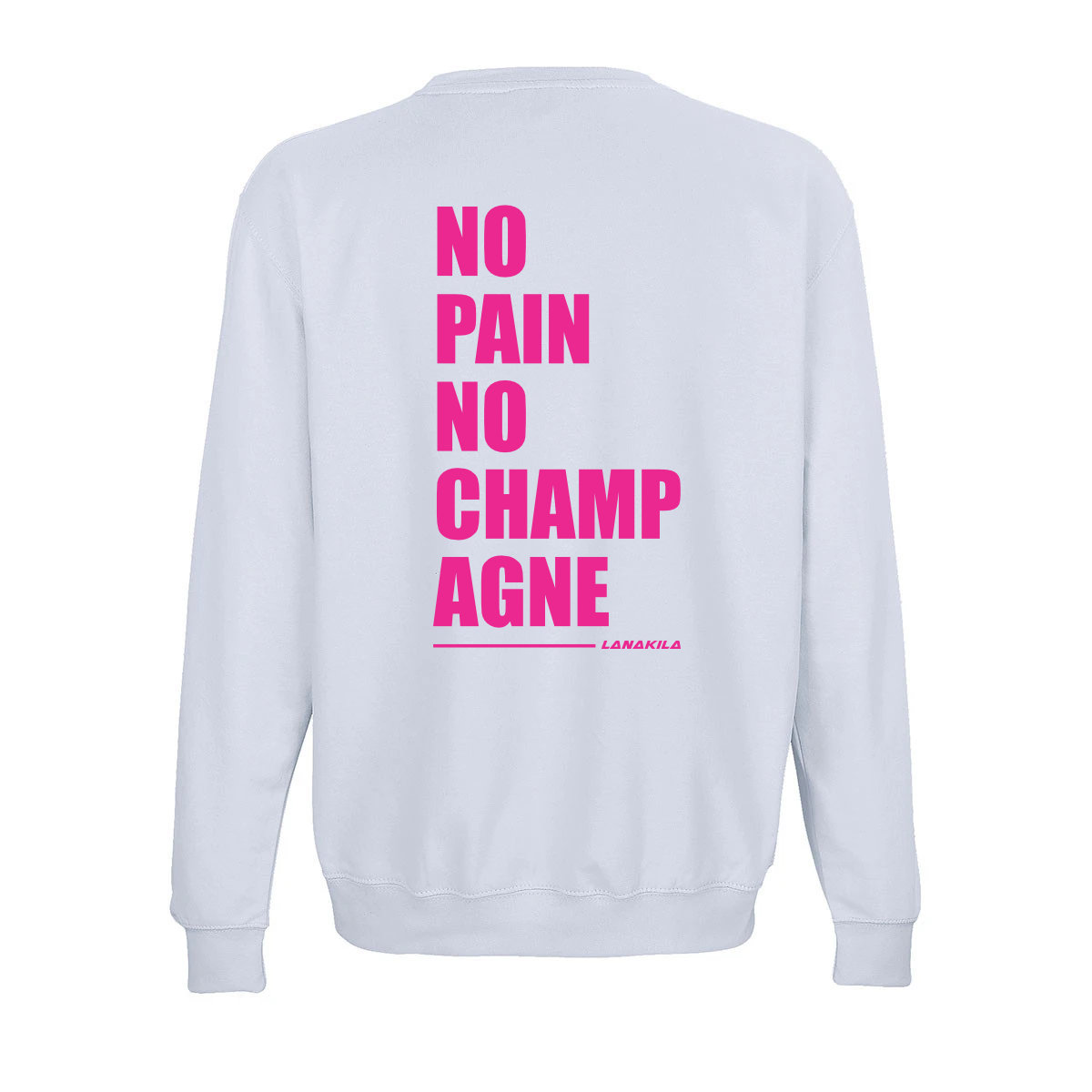 crewneck_creamy_blue_pink_no_pain_back crewneck_creamy_blue_pink_no_pain_back