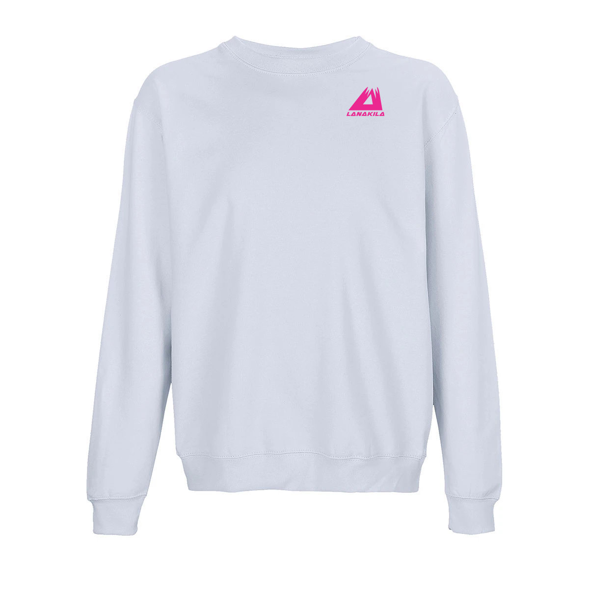 crewneck_creamy_blue_pink_no_pain_front crewneck_creamy_blue_pink_no_pain_front