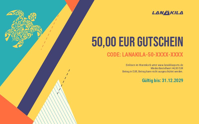 Gutschein-Design Aloha Geo Gelb