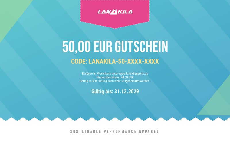 Gutschein-Design Banner Türkis